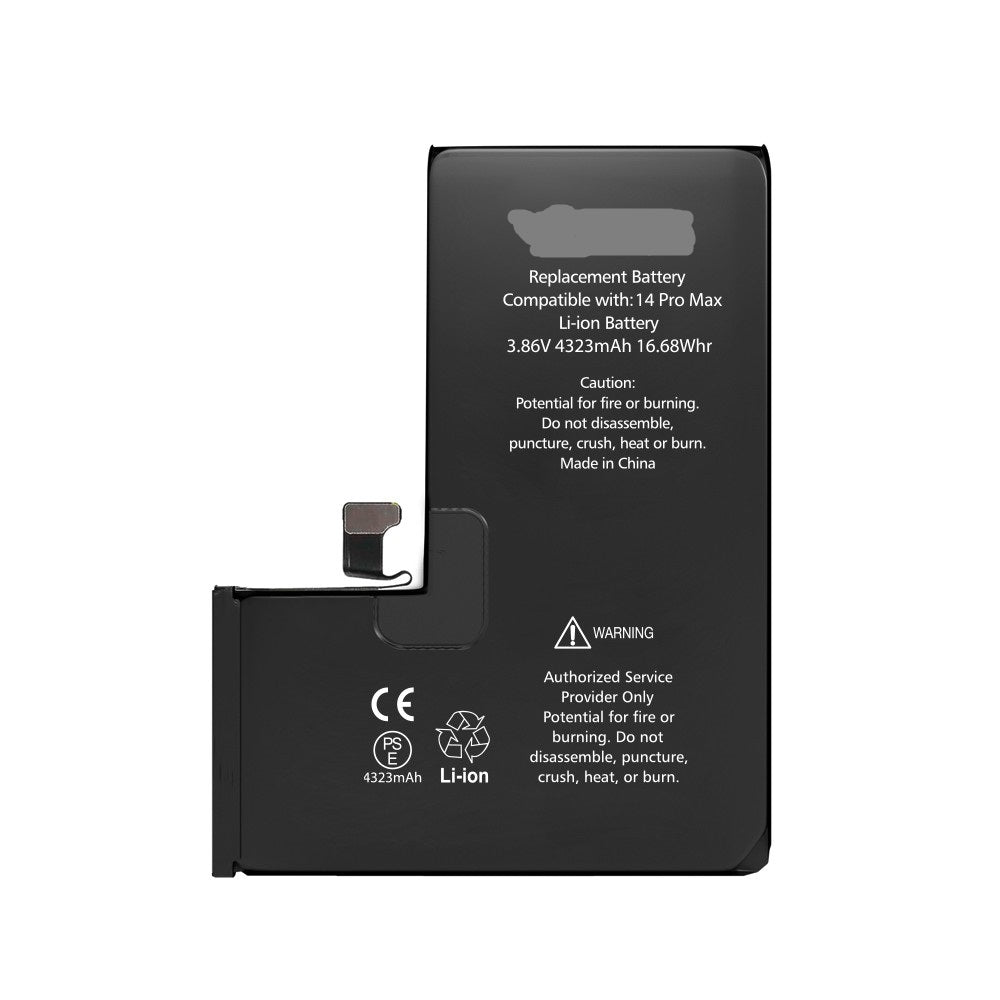 iPhone 14 Pro Max Replacement Battery with Adhesive Strips 4323mAh (Standard Quality+TI Solution) iPhone 14 Pro Max Replacement Battery with Adhesive Strips 4323mAh (Standard Quality+TI Solution)